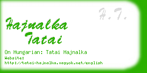 hajnalka tatai business card